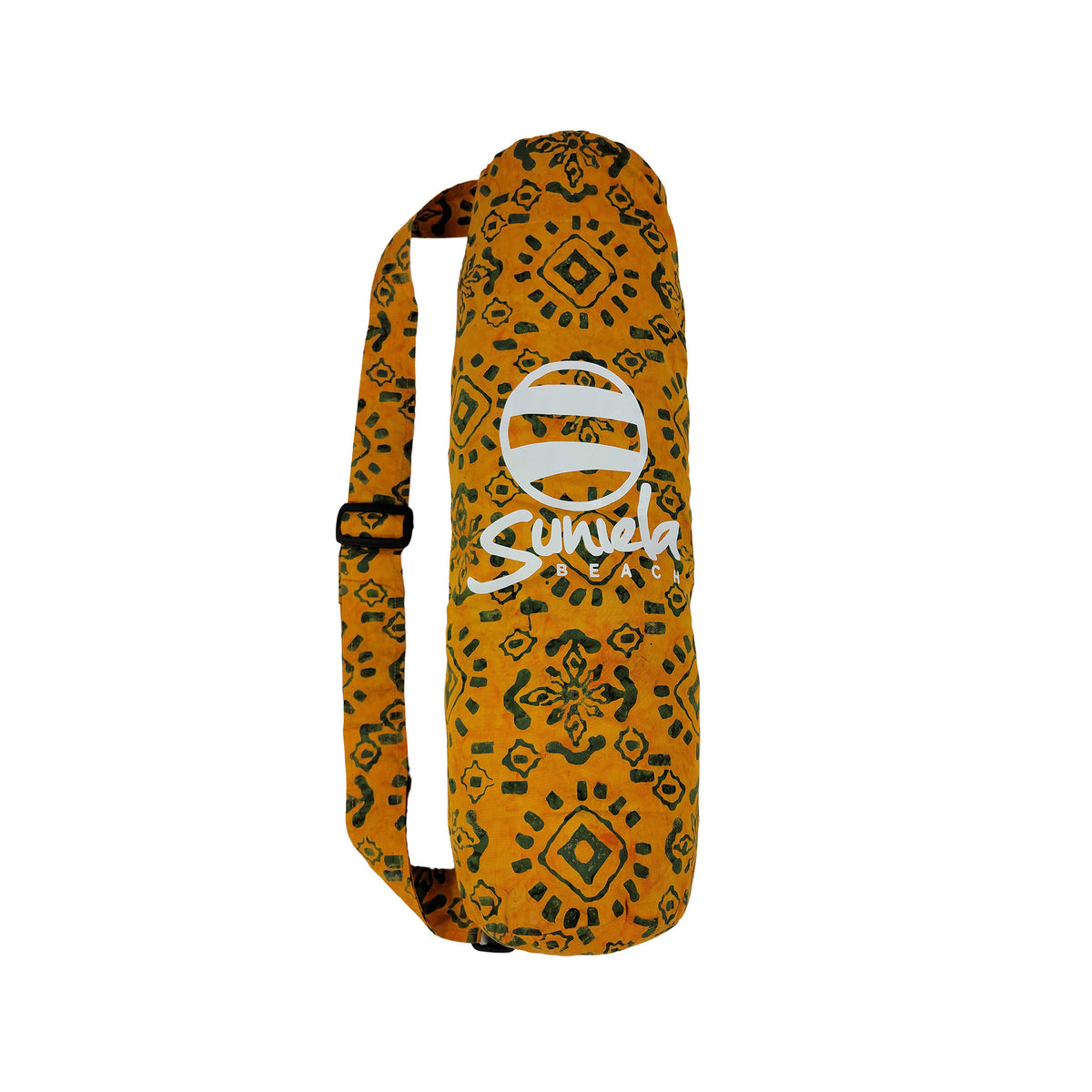 yellow and green batik cotton carry bag for Suniela shade cabana