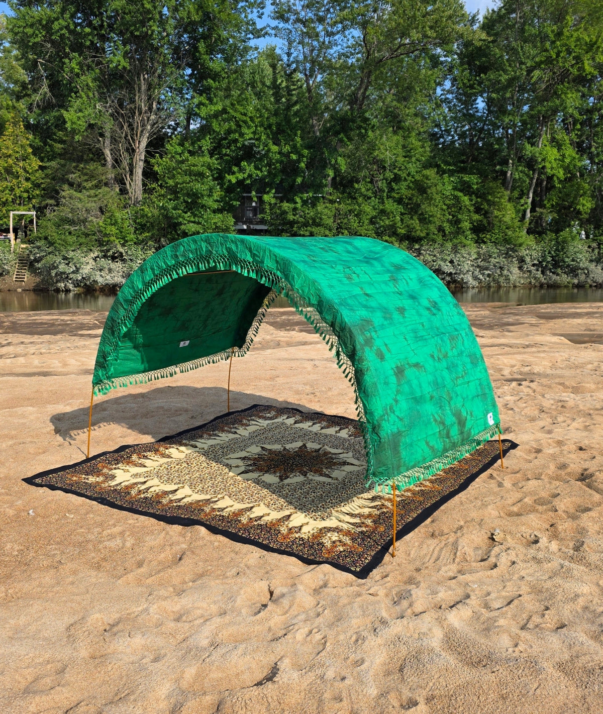 Cabana de plage en coton, facile à transporter