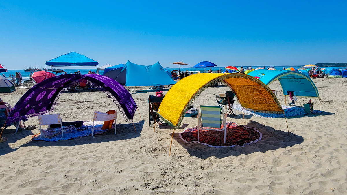 suniela beach arched shade tents vs Neso shade 
