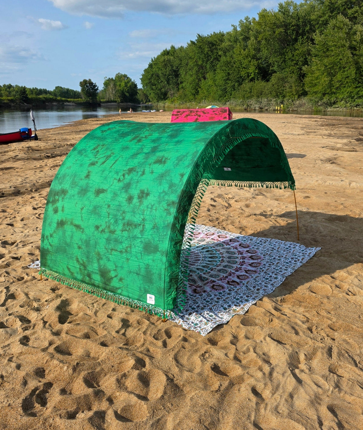 Cabana de plage en coton, facile à transporter